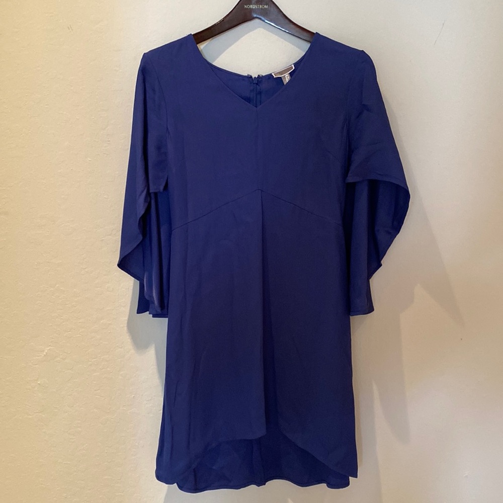 Chelsea28 blue cape dress